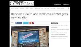 
							         Hillsdale Health and wellness Center gets new location								  
							    