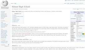 
							         Hilmar High School - Wikipedia								  
							    