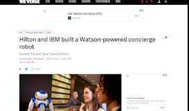 
							         Hilton and IBM built a Watson-powered concierge robot - The ...								  
							    