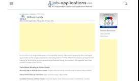 
							         Hilton Application, Jobs & Careers Online - Job-Applications.com								  
							    