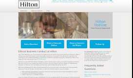 
							         Hilton - EthicsPoint								  
							    