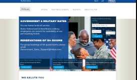 
							         Hilton Hotels & Resorts | Government and Military								  
							    