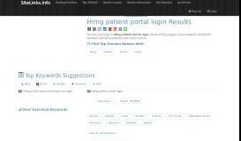 
							         Himg patient portal login Results For Websites Listing - SiteLinks.Info								  
							    