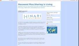
							         HINARI password - Password Plus:Sharing is Living								  
							    