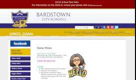 
							         Hines, Dana - Bardstown City Schools								  
							    