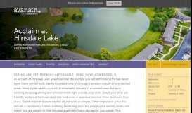 
							         Hinsdale Lake Terrace: Willowbrook Apartments for Rent								  
							    