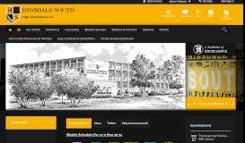
							         Hinsdale South High School / Homepage								  
							    