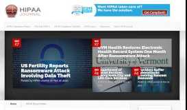 
							         HIPAA Breach News - HIPAA Journal								  
							    
