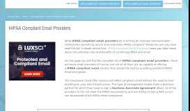 
							         HIPAA Compliant Email Providers - HIPAA HQ								  
							    