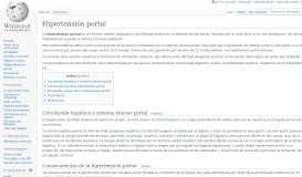 
							         Hipertensión portal - Wikipedia, la enciclopedia libre								  
							    