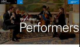 
							         Hire Juilliard Performers at The Juilliard School								  
							    