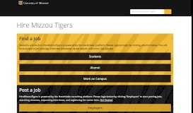 
							         Hire Mizzou Tigers - University of Missouri								  
							    