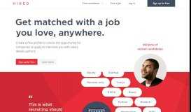 
							         Hired - Job Search Marketplace. Job Hunting Simplified!								  
							    