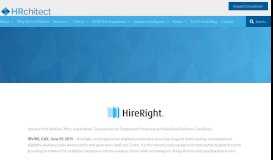 
							         HireRight Background Checks Next Generation Applicant - HRchitect								  
							    