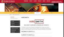 
							         HireSmith | Robert H. Smith School of Business, University of Maryland								  
							    