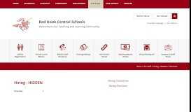 
							         Hiring / Overview - Red Hook Central Schools								  
							    