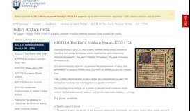 
							         HIST110 The Early Modern World, 1350 - 1750 - History Archive Portal ...								  
							    