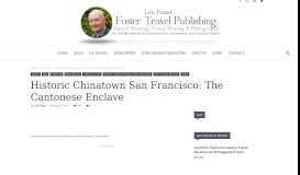
							         Historic Chinatown San Francisco: The Cantonese Enclave | Foster ...								  
							    