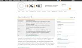 
							         Historische Zeitschrift (HZ) | H-Soz-Kult. Kommunikation und ...								  
							    