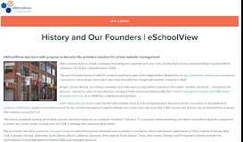 
							         History and Our Founders | eSchoolView								  
							    