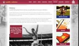 
							         History - Cardiff Met Athletics								  
							    