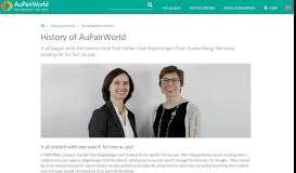 
							         History of AuPairWorld - AuPairWorld								  
							    