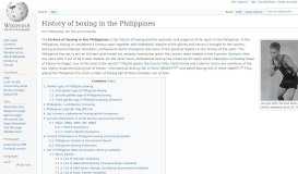 
							         History of boxing in the Philippines - Wikipedia								  
							    