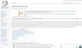 
							         History of Maersk - Wikipedia								  
							    