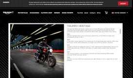 
							         History of Triumph Motorcycles								  
							    
