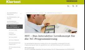 
							         HIT-Lernkonzept - Klartext-Portal								  
							    