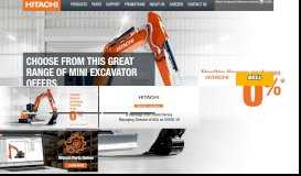 
							         Hitachi Construction Machinery | Construction Machinery Sales Australia								  
							    