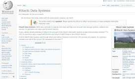 
							         Hitachi Data Systems - Wikipedia								  
							    