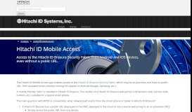 
							         Hitachi ID Mobile Access -- Hitachi ID Suite								  
							    