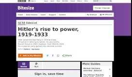 
							         Hitler's rise to power 1919-1933 - Edexcel - Revision 7 - GCSE ...								  
							    
