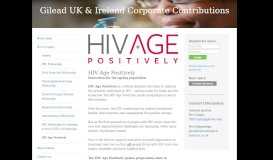 
							         HIV Age Positively - Gilead Giving								  
							    