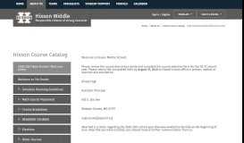 
							         Hixson Course Catalog - Webster Groves School District								  
							    