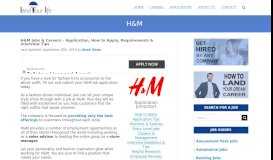 
							         H&M Application | 2020 Careers, Job Requirements ...								  
							    