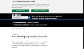 
							         HM Land Registry Network Services - GOV.UK								  
							    