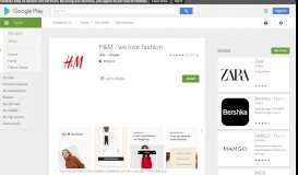 
							         H&M - we love fashion - Apps on Google Play								  
							    