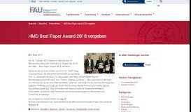 
							         HMD Best Paper Award 2018 vergeben › Fachbereich Wirtschafts ...								  
							    