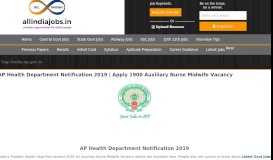 
							         hmfw.ap.gov.in Archives | Govt Jobs in India | Sarkari Naukri ...								  
							    