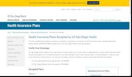 
							         HMO & POS Plans Accepted at UC San Diego Health								  
							    