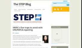 
							         HMRC's five traps to avoid with CRS/FATCA reporting | The STEP Blog								  
							    