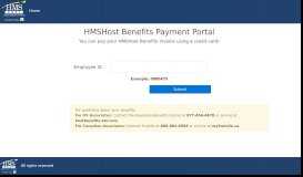 
							         HMSHost Benefits Payment Portal								  
							    