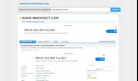 
							         hnedirect.com at WI. Redirecting to HNEDirect - Health New ...								  
							    