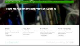 
							         HNU Management Information System - Holy Name University								  
							    