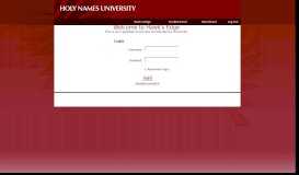 
							         HNU Student Portal Login - Holy Names University - Hawk's ...								  
							    