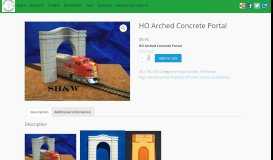 
							         HO Arched Concrete Portal – Short Hill & Western								  
							    