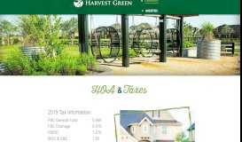 
							         HOA & Tax Information | Harvest Green in Richmond, TX								  
							    