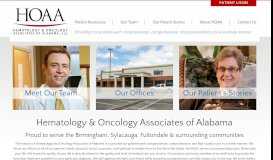 
							         HOAA - Hematology & Oncology Associates of Alabama, Birmingham ...								  
							    